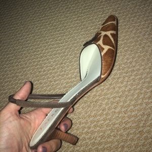 RALPH LAUREN!!!! Giraffe fur !!! Heels  LEATHER
